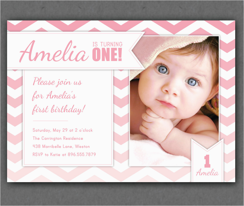 1 Year Old Birthday Invitation Card Sample Free One Year Old Birthday Invitations Template Free