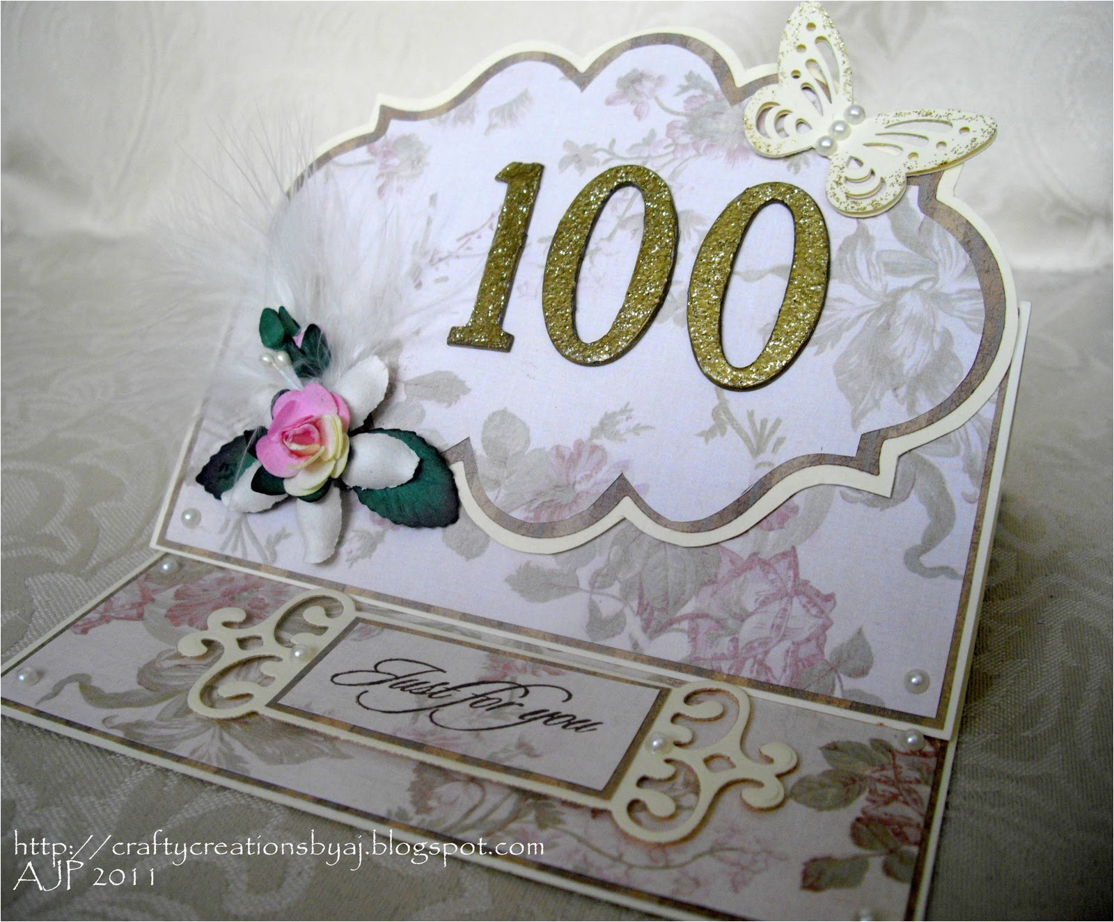 100 Year Old Birthday Card Crafty Creations by A J 100 Years Old Wow