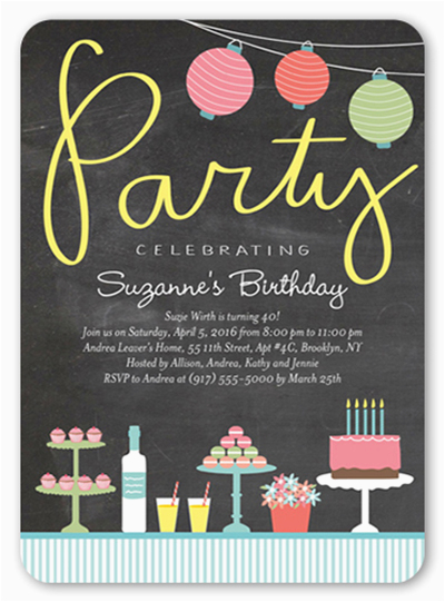 17th Birthday Party Invitations Creative 17th Birthday Party Ideas and themes Shutterfly