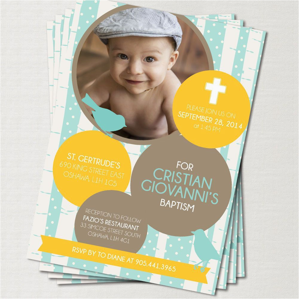 1st Birthday and Baptism Combined Invitations 1st Birthday Baptism Invitations 1st Birthday and