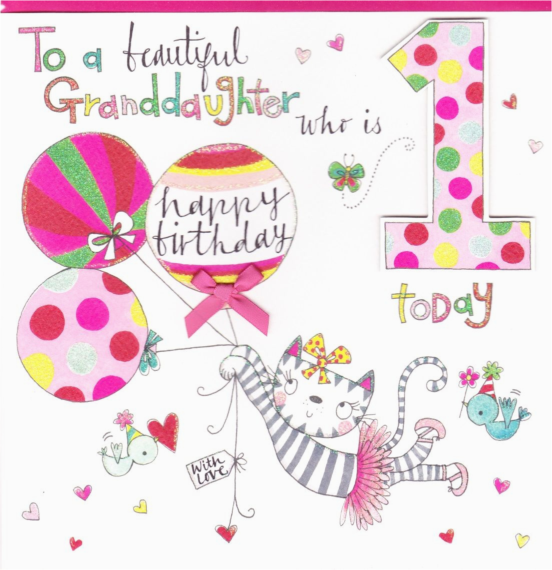 1st Birthday Cards for Granddaughter Happy Birthday to My Granddaughter Images Happy Birthday