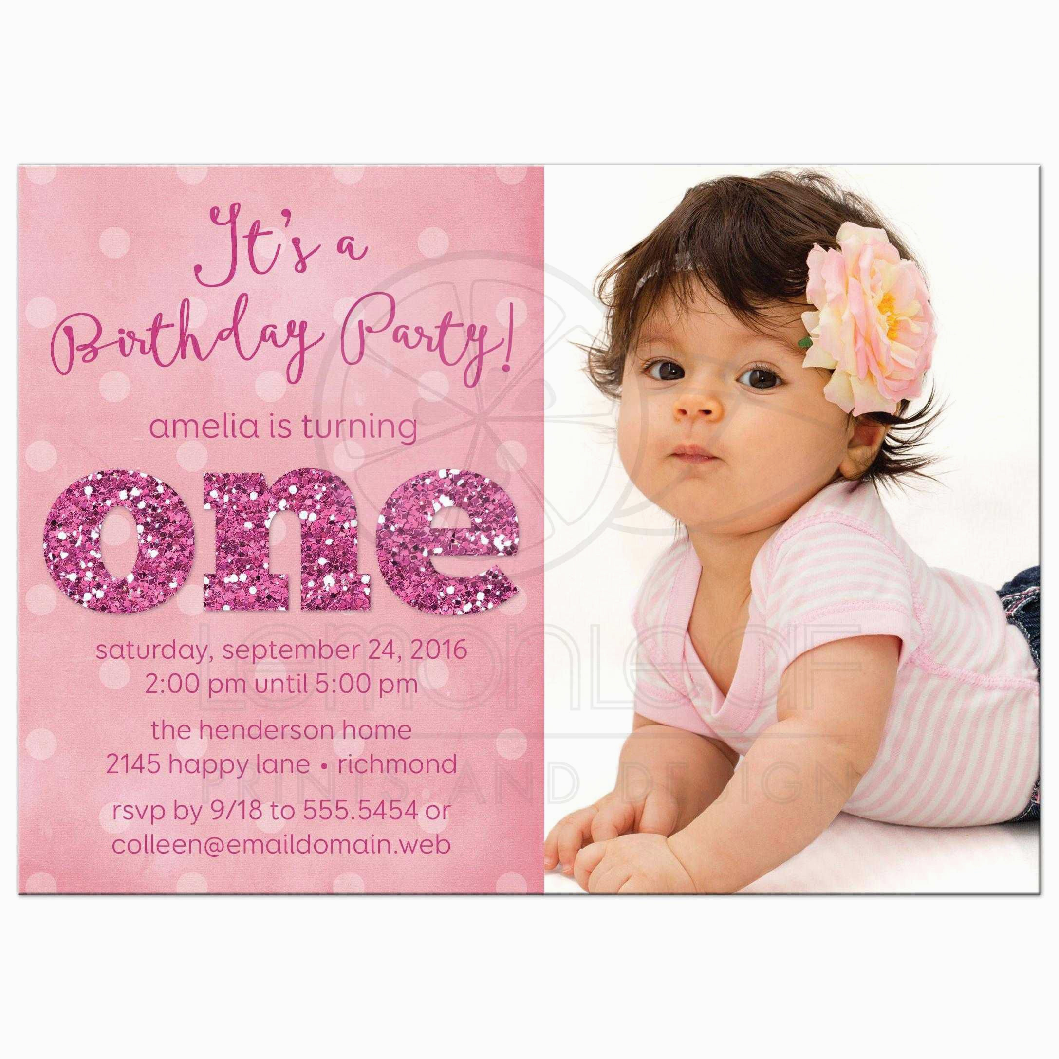1st Birthday Invitation Message for Baby Girl 1st Birthday and Baptism Invitations 1st Birthday and