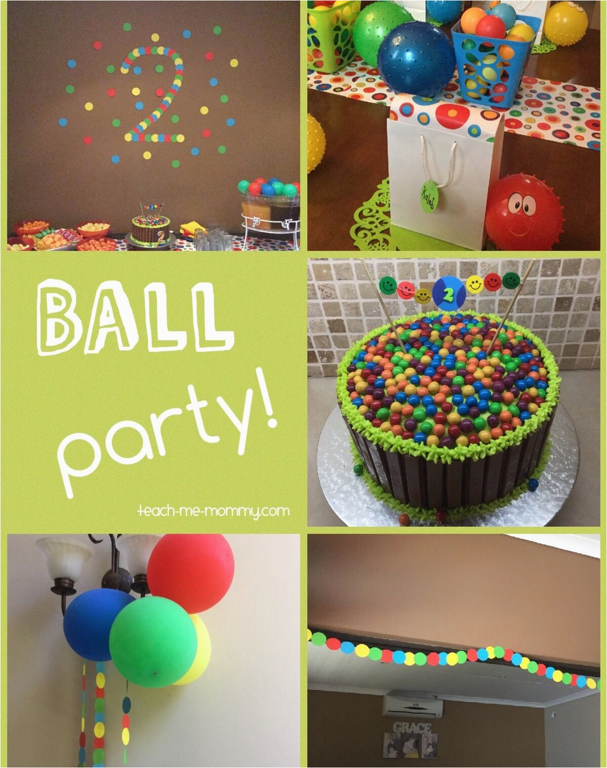 2 Year Old Birthday Decoration Ideas Ball themed Party for A 2 Year Old themed Parties