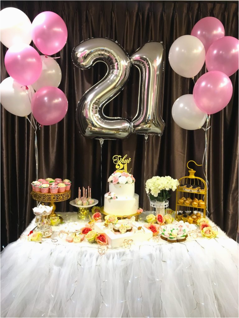 21 Birthday Table Decorations Balloon Sculpting and Decoration for Birthday Party that