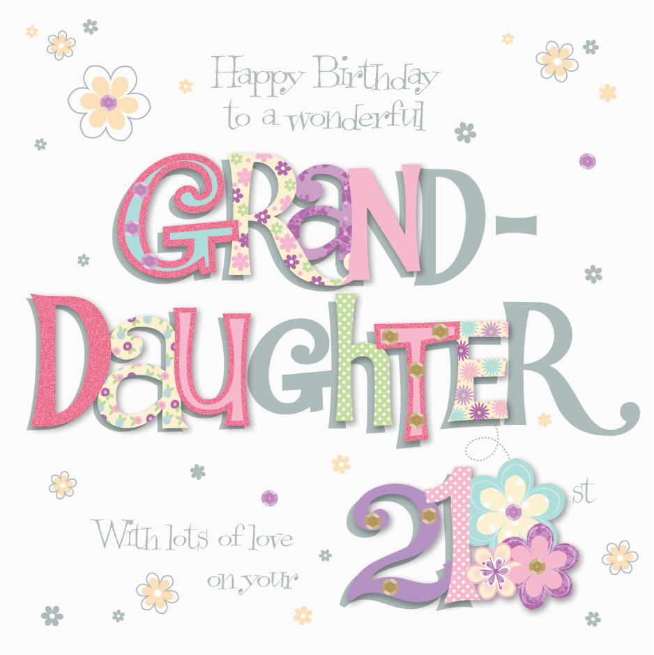 21st Birthday Card Messages for Granddaughter Granddaughter 21st Birthday Greeting Card Cards Love Kates