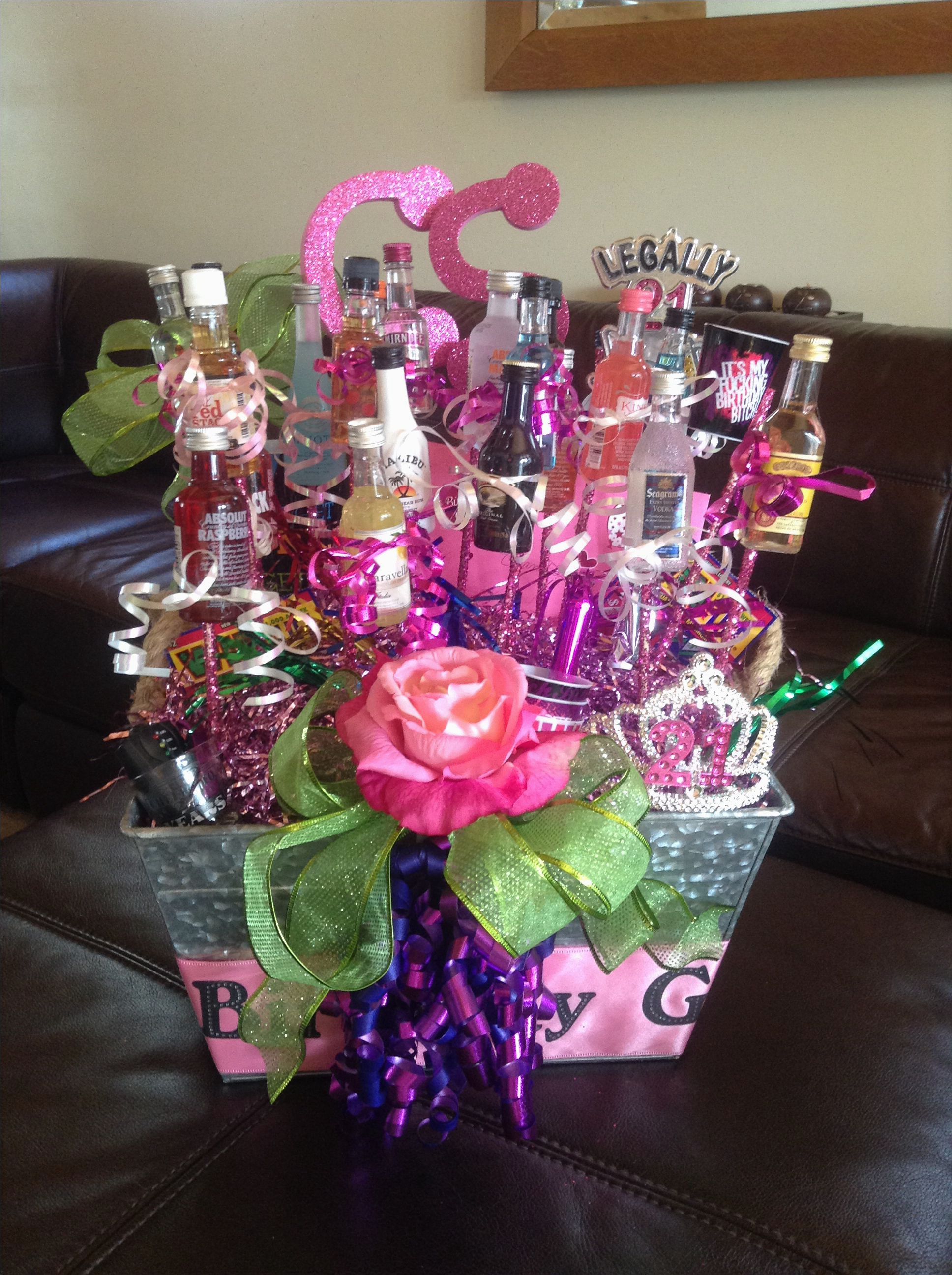 21st Birthday Gift Baskets for Her Happy 21st Birthday Gift Basket for My Daughter Gift