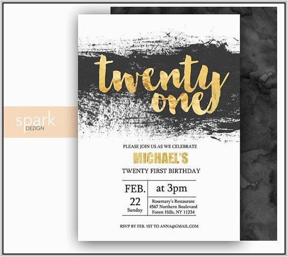 21st Birthday Invitations for Guys 21st Birthday Invitations Templates Guys Template