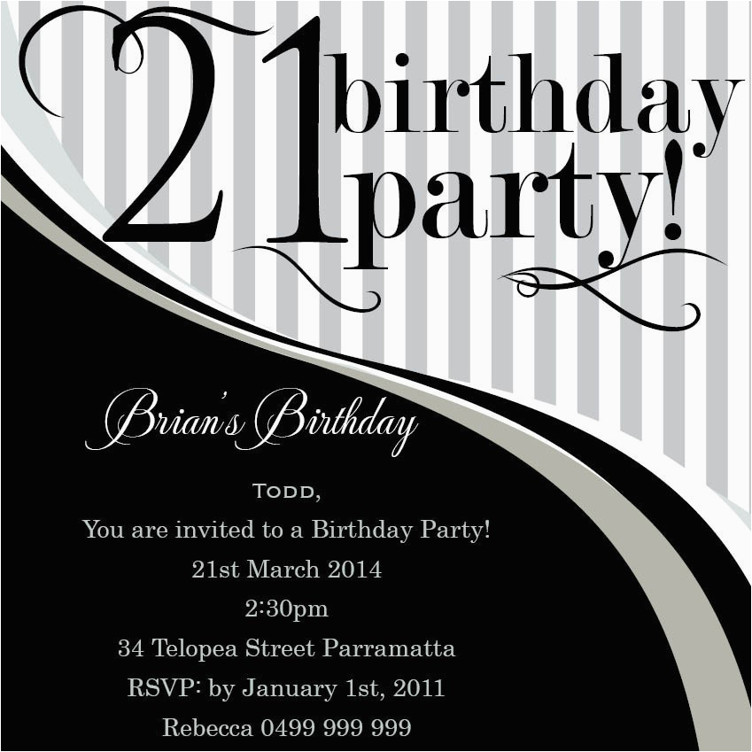 21st Birthday Invitations Male 21st Birthday Invitation Templates Male Templates