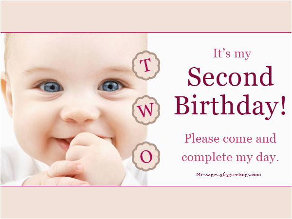 2nd Birthday Invite Wording 2nd Birthday Invitations and Wording 365greetings Com