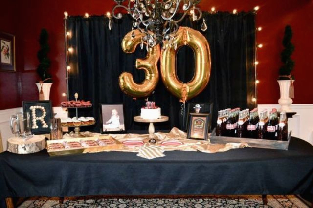 30th Birthday Table Decorations 21 Awesome 30th Birthday Party Ideas for Men Shelterness