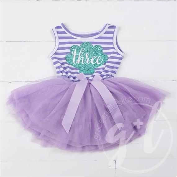 3rd Birthday Dresses Third Birthday Outfit Dress Little Mermaid Birthday Outfit