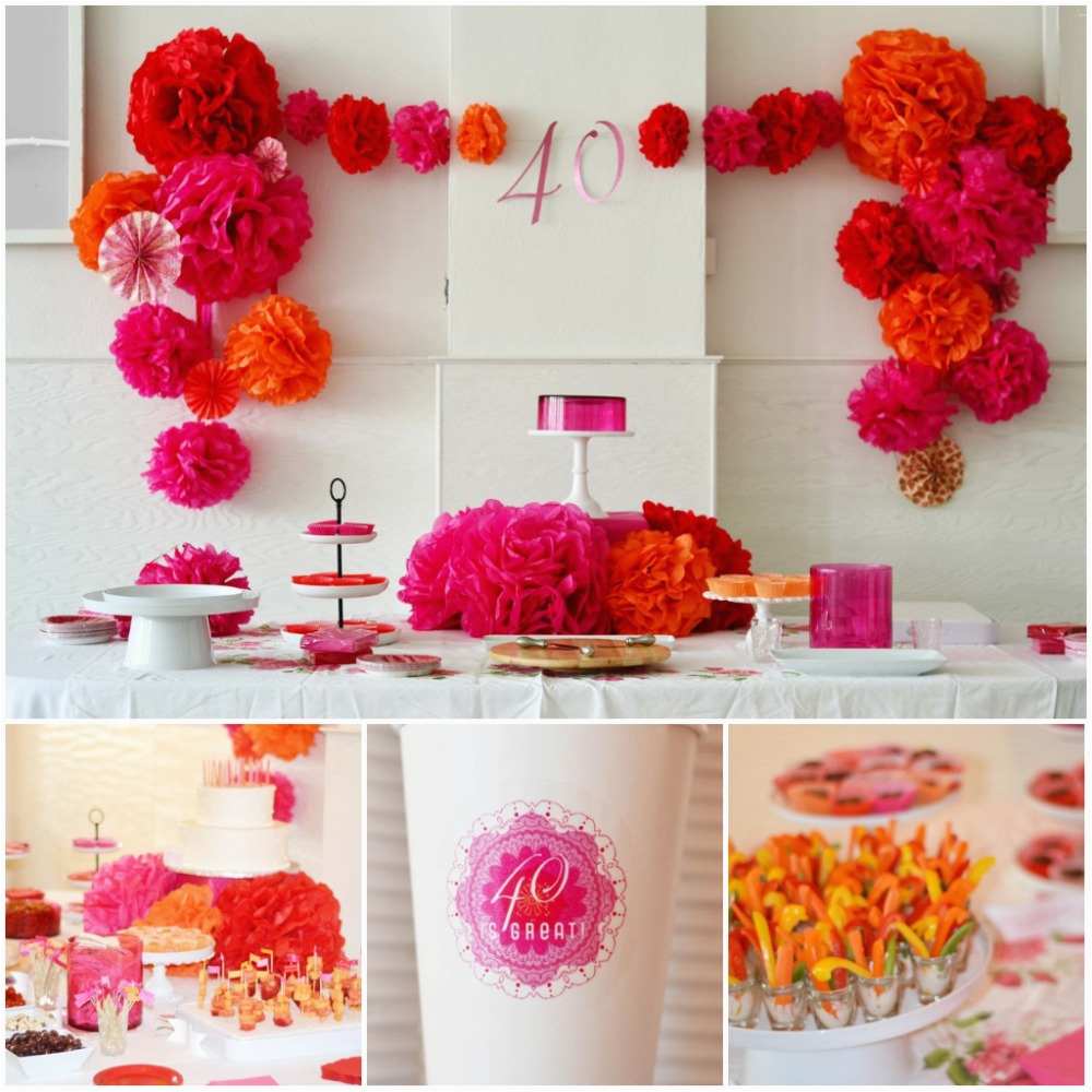 40 Birthday Decoration Ideas 40th Birthday Party Idea