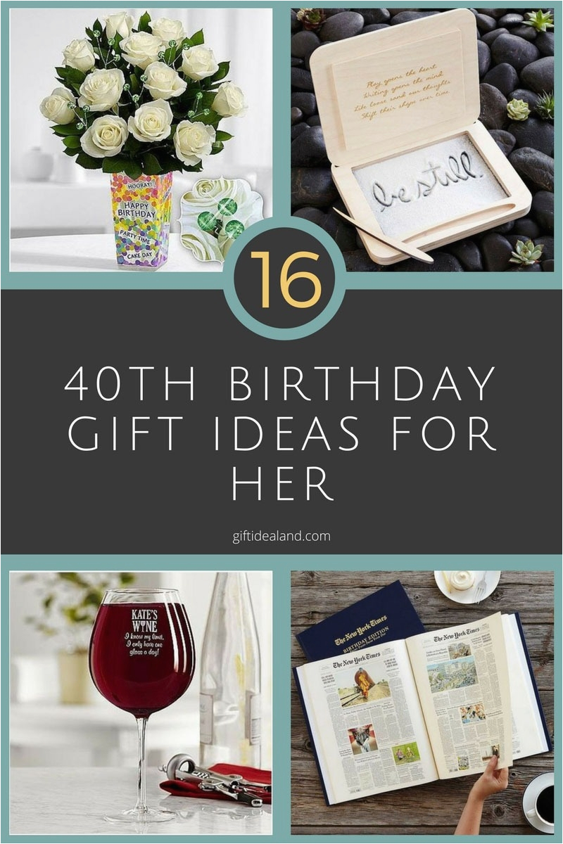 40 Birthday Gift Ideas for Her 40th Birthday Present Ideas for Herwritings and Papers