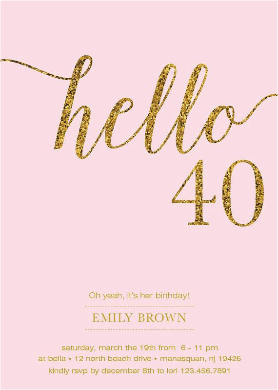 40th Birthday Invitation Cards Designs 40th Birthday Invitation Ideas 40th Birthday Invitation