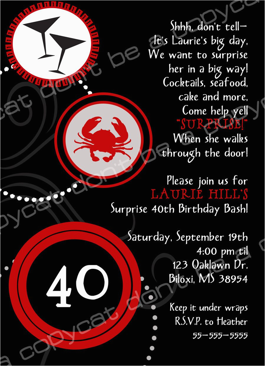 40th Birthday Invitation Wording Samples Surprise 40th Birthday Invitation Wording Samples Best