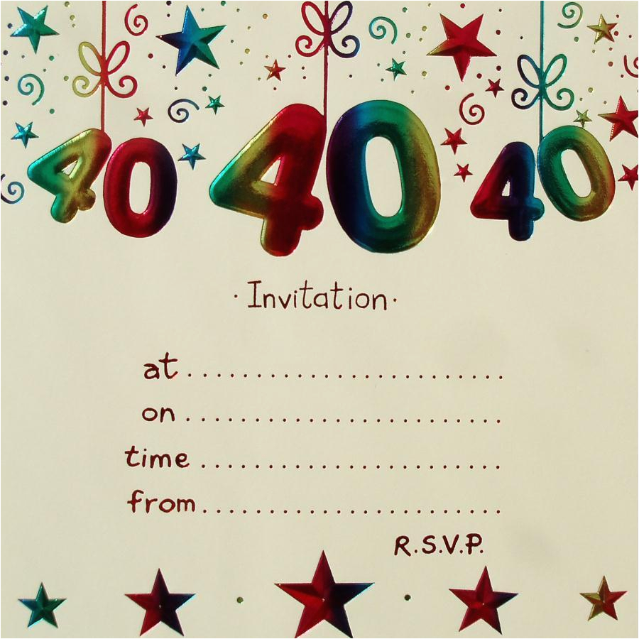 40th Birthday Invitations Templates 40th Birthday Invitation Templates Free Download Best