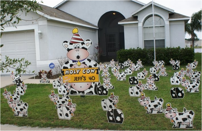 40th Birthday Yard Decorations Birthday Yard Flocking Decorations Tampa Fl Call