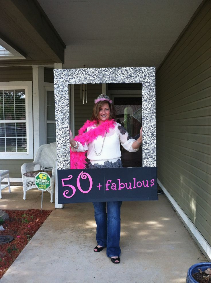 50 and Fabulous Birthday Decorations Fun 50th Birthday Photo Prop for 50 Fabulous Party 50