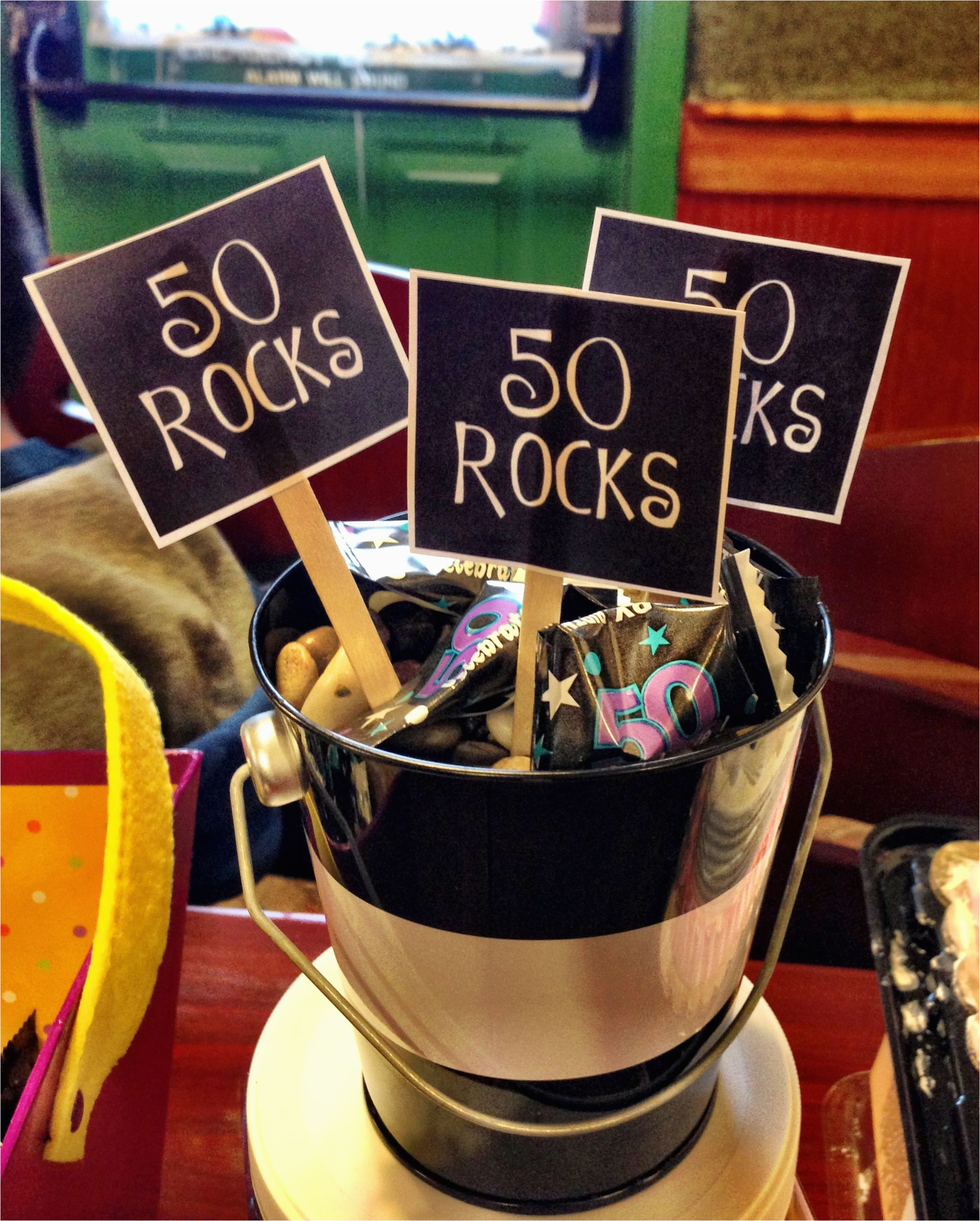 50 Year Old Birthday Decorations 50 Rocks Birthday Present Ideas for 50 Year Old