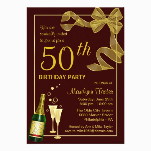 50 Year Old Birthday Invitations 50th Birthday Invitations and Wording Ideas Free