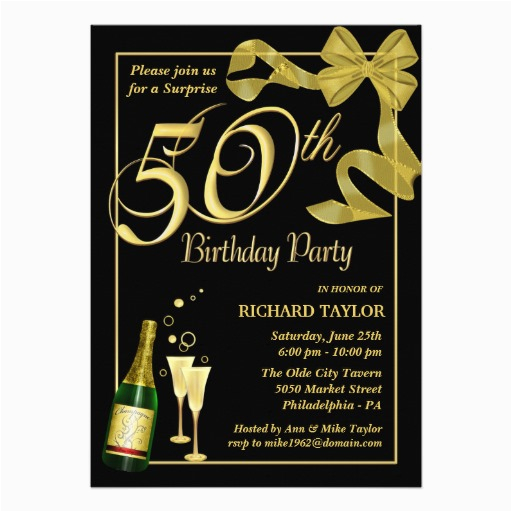 50th Birthday Party Invitation Samples 50th Birthday Invitations Ideas Bagvania Free Printable