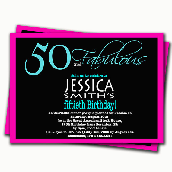 50th Birthday Party Invitation Samples 50th Surprise Birthday Party Invitations Dolanpedia