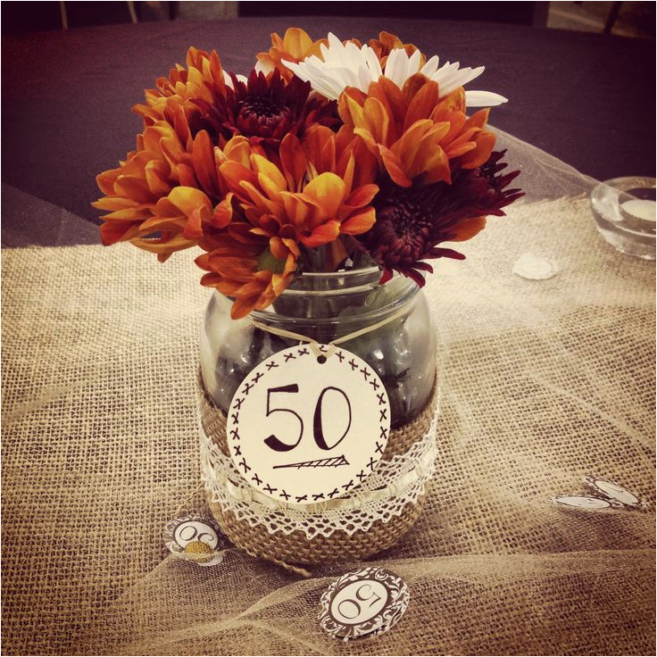 50th Birthday Table Decorations Ideas 50th Wedding Anniversary Party Centerpiece Projects I