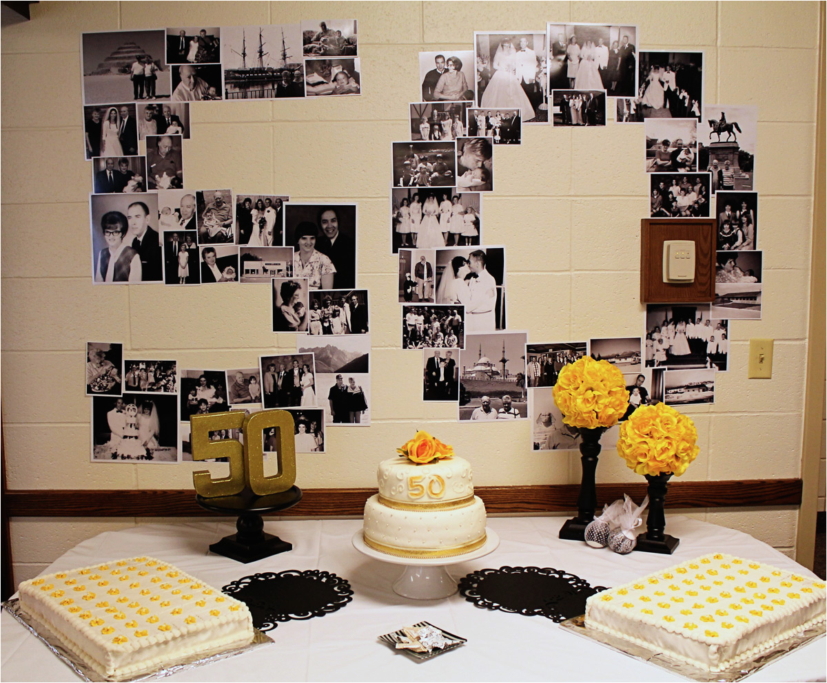 50th Birthday Table Decorations Ideas Scraps Of Shirlee Dad and Mom 39 S 50th Anniversary