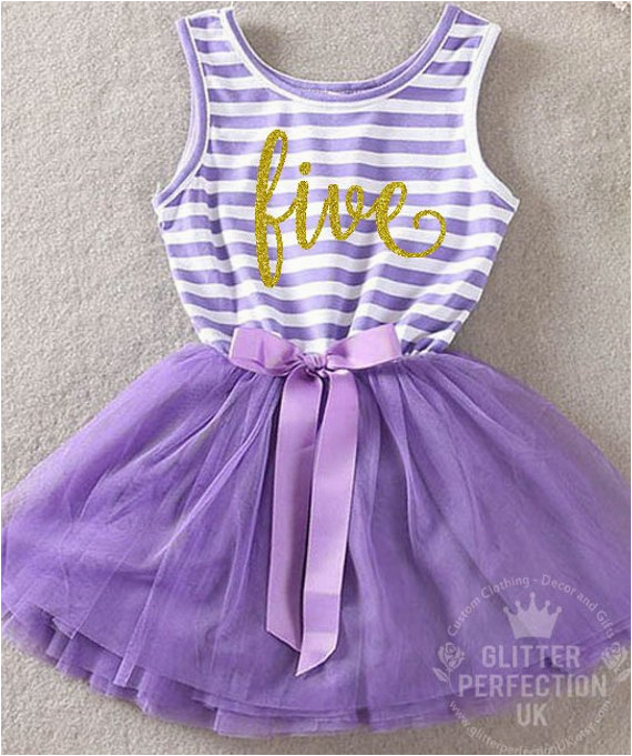 5th Birthday Dresses Fifth Birthday Outfit 5th Birthday Dress Purple Tutu for