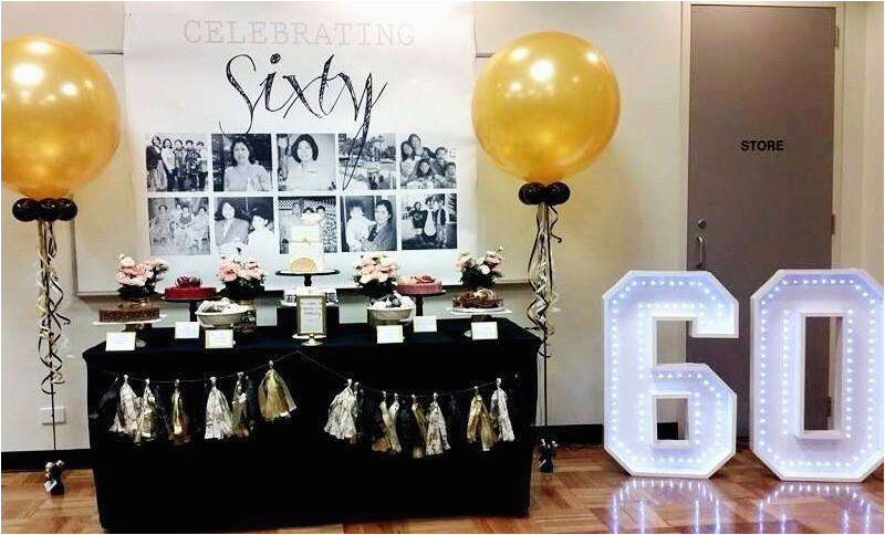 60 Birthday Decorations Ideas 60th Birthday Party Ideas