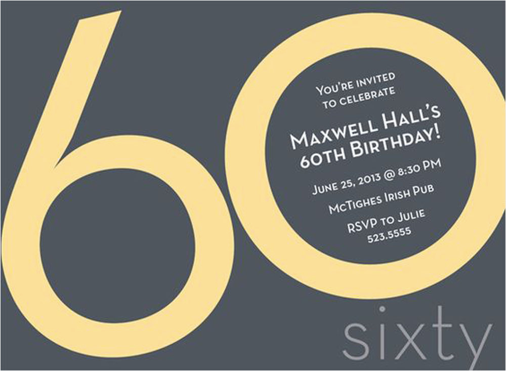 60 Birthday Invitation Ideas 20 Ideas 60th Birthday Party Invitations Card Templates