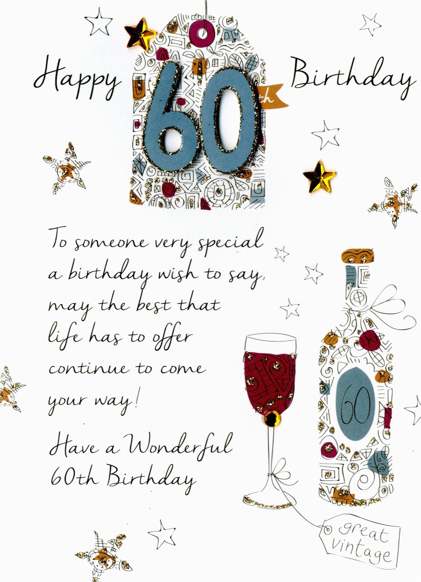 Birthday Wishes For 60th Birthday Male
