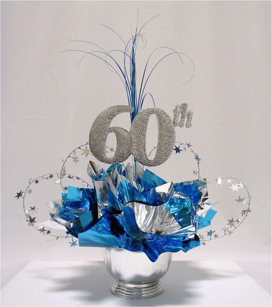 60th Birthday Table Decorations Ideas 60th Milestone Centerpiece Gift Wrappings Pinterest