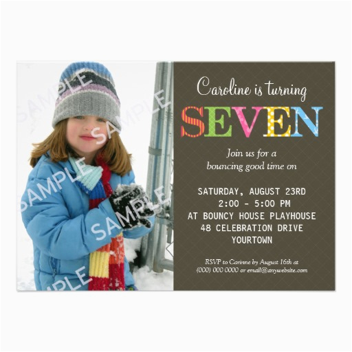 7 Year Old Birthday Invitation Wording 7th Birthday Party Invitation Wording Free Invitation