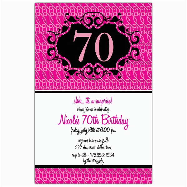 70 Birthday Invitation Template 70 Birthday Invitations Templates Bagvania Free