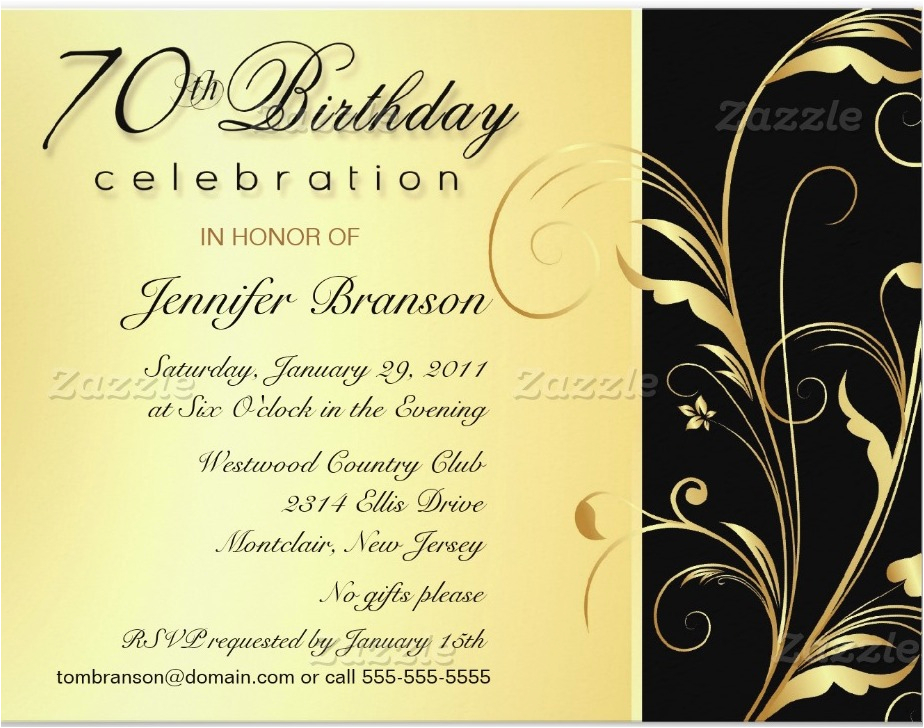 70th Birthday Invite Wording 70th Birthday Party Invitation Wording Dolanpedia