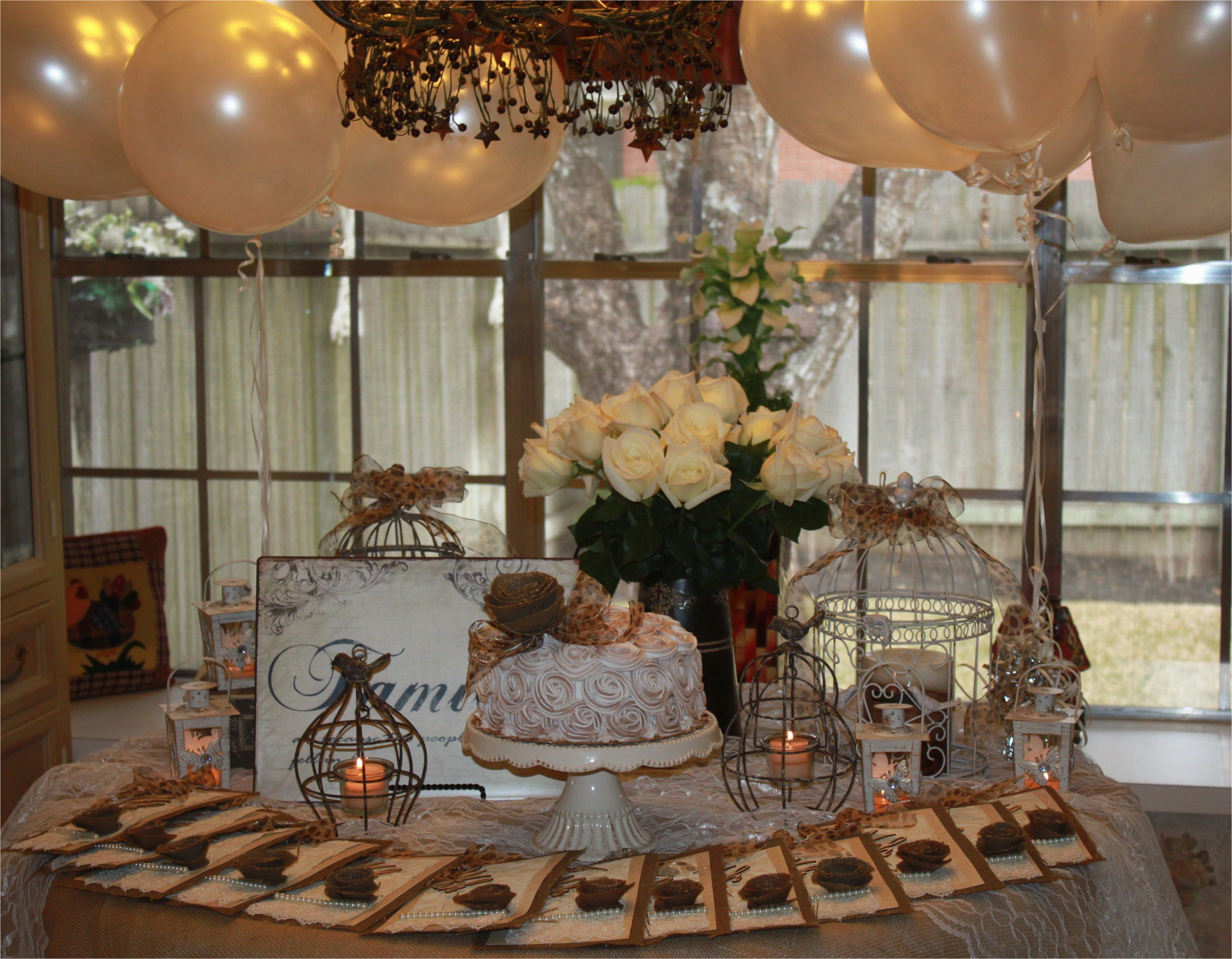 75th Birthday Decorations Supplies A Vintage Garden themed Party for Mom 39 S 75th Birthday