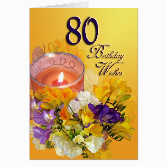 80th Birthday Card Message 80th Birthday Wishes Birthday Card Zazzle Ca