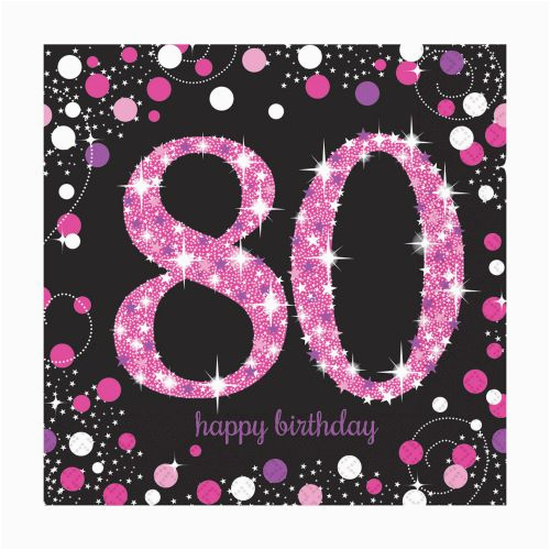 80th Birthday Decorations Uk Pink Celebration Happy 80th Birthday Napkins 80th Birthday Decorations Uk Pink Celebration Happy 80th Birthday Napkins