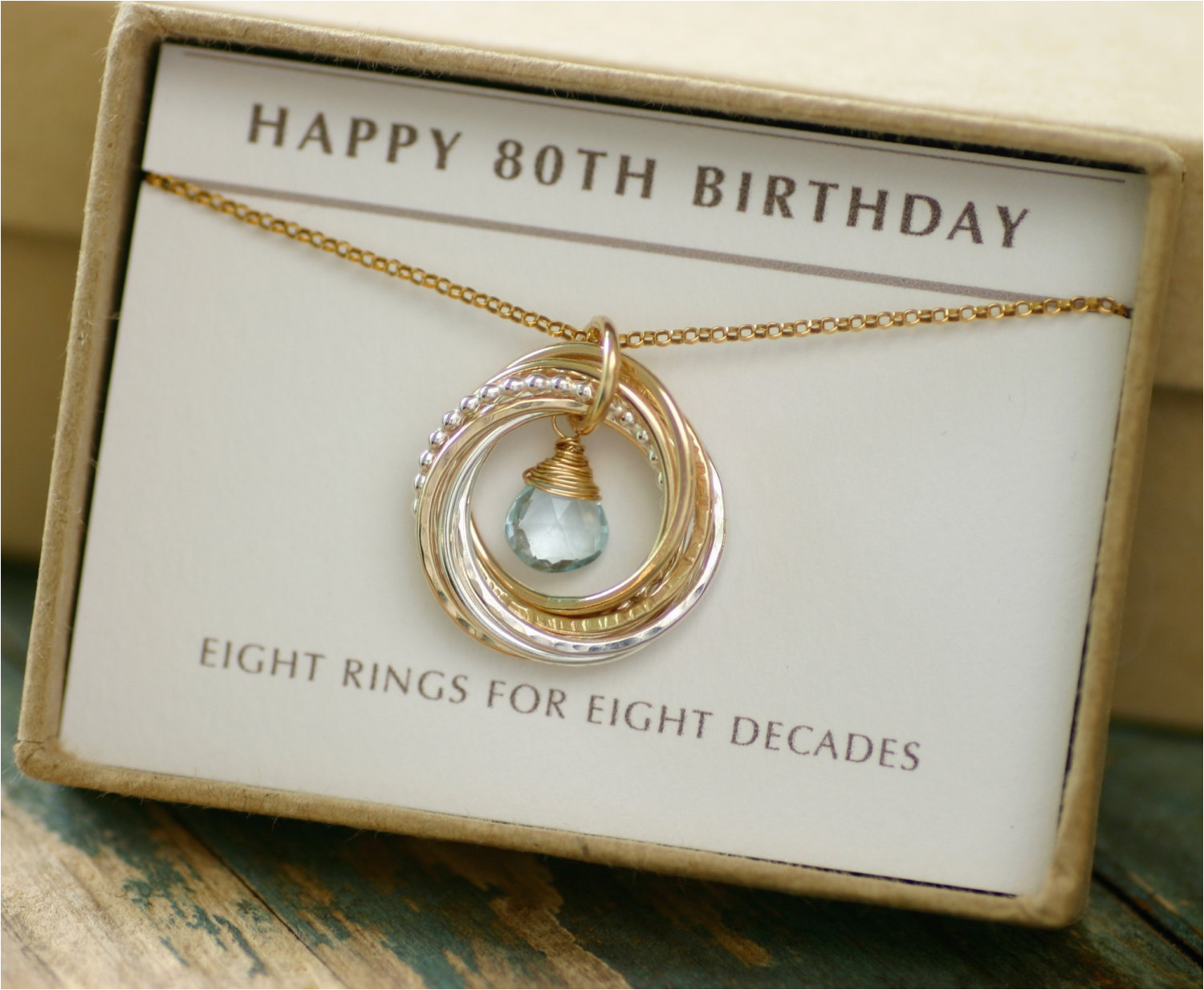 80th Birthday Gift Ideas for Her 80th Birthday Gift for Mother December Birthstone Jewelry for