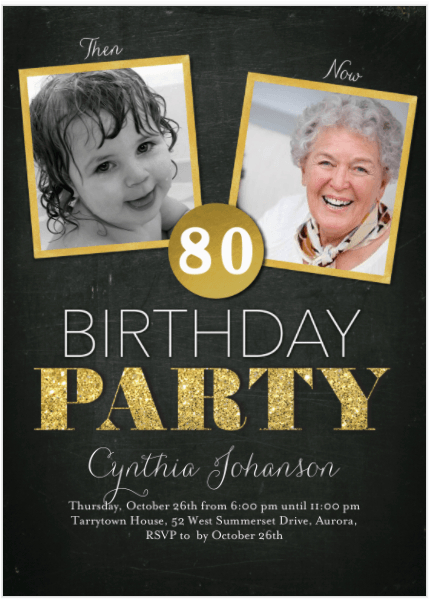 80th Birthday Invitations with Pictures 80th Birthday Invitations 20 Awesome Invites for An