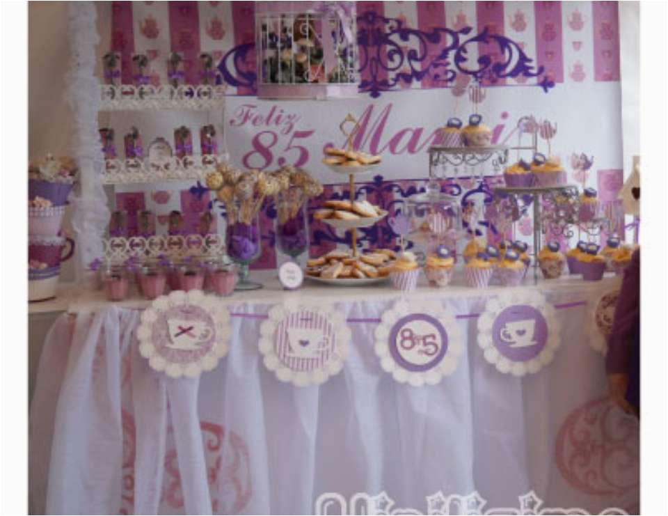 85th Birthday Party Decorations Tea Party Birthday Quot Tea Party 85th Bday Quot Catch My Party