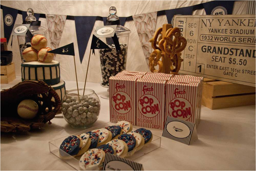 85th Birthday Party Decorations Vintage Baseball Birthday Party Ideas Photo 12 Of 22
