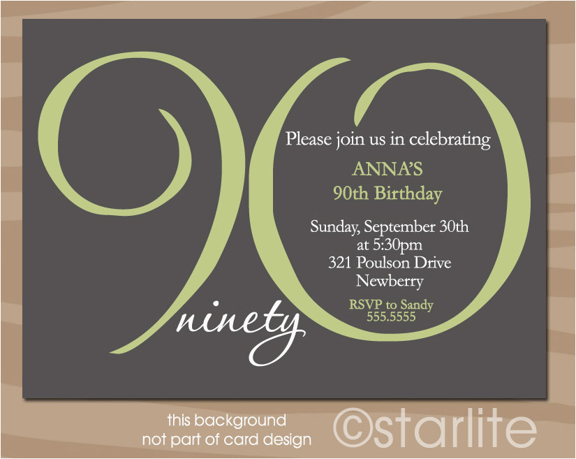 90th Birthday Celebration Invitation 15 90th Birthday Invitations Tips Sample Templates