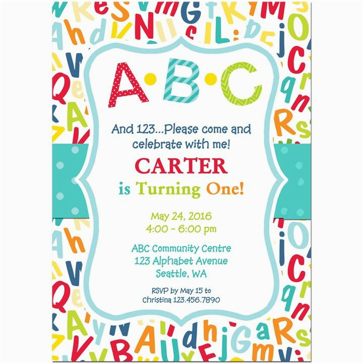 Abc Birthday Invitations Best 25 Alphabet Birthday Parties Ideas On Pinterest