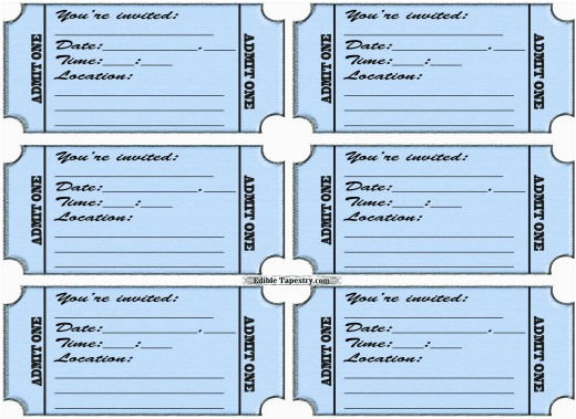 Admit One Birthday Invitations Printable 6 Best Images Of Free Printable Admit One Invitations