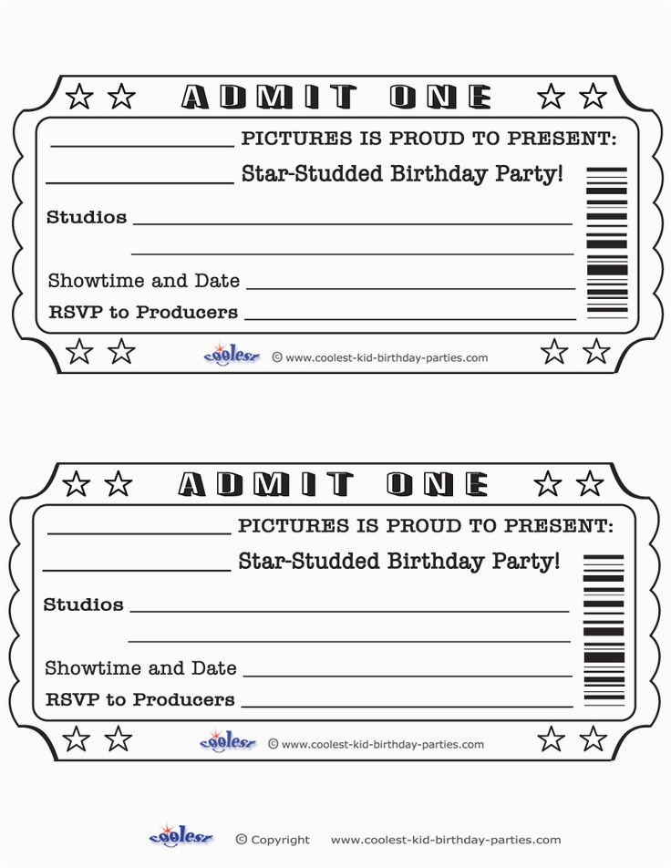 Admit One Birthday Invitations Printable Best 25 Admit One Ticket Ideas On Pinterest Admit One