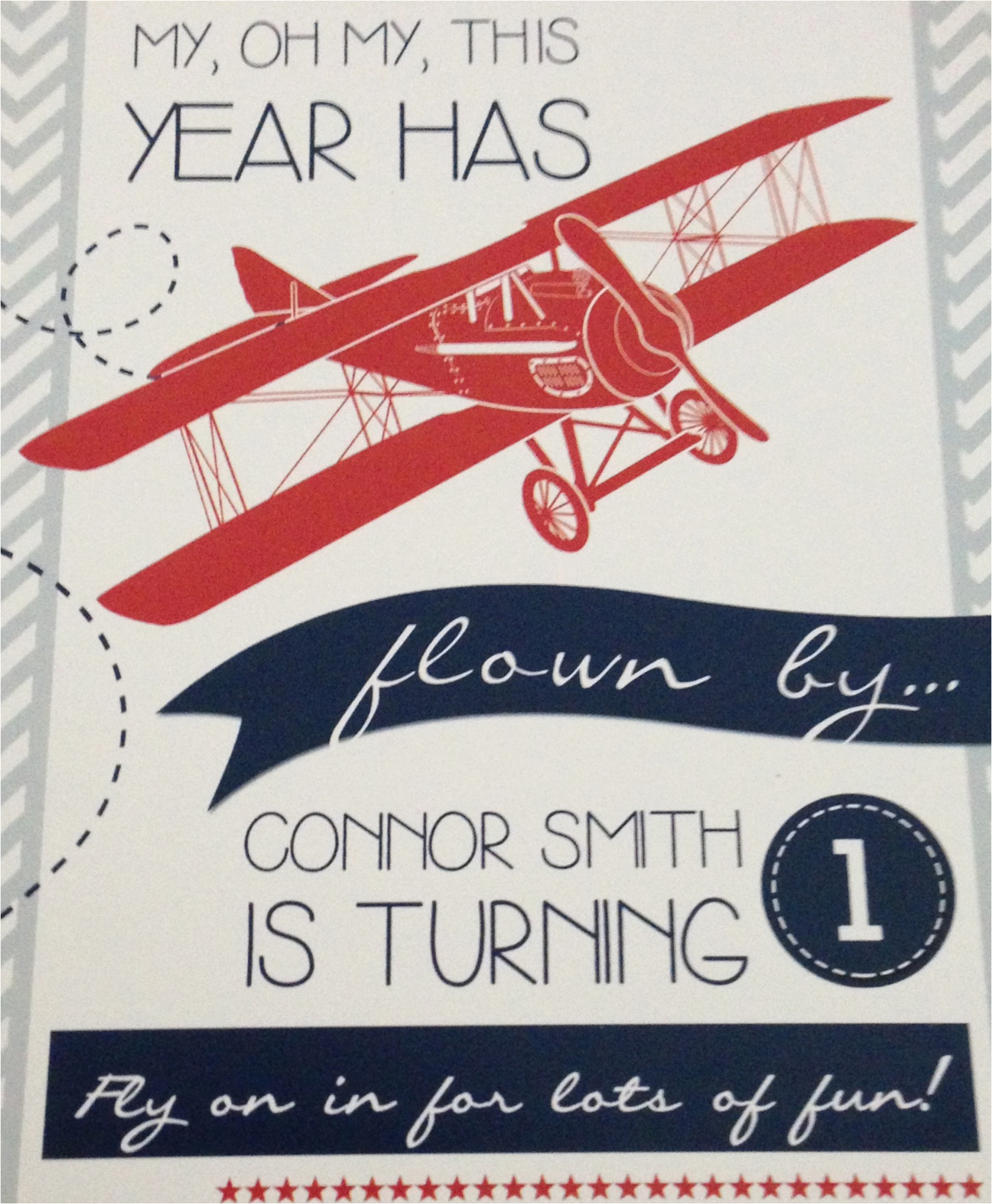 Airplane 1st Birthday Invitations Airplane 1st Birthday Party Project Nursery