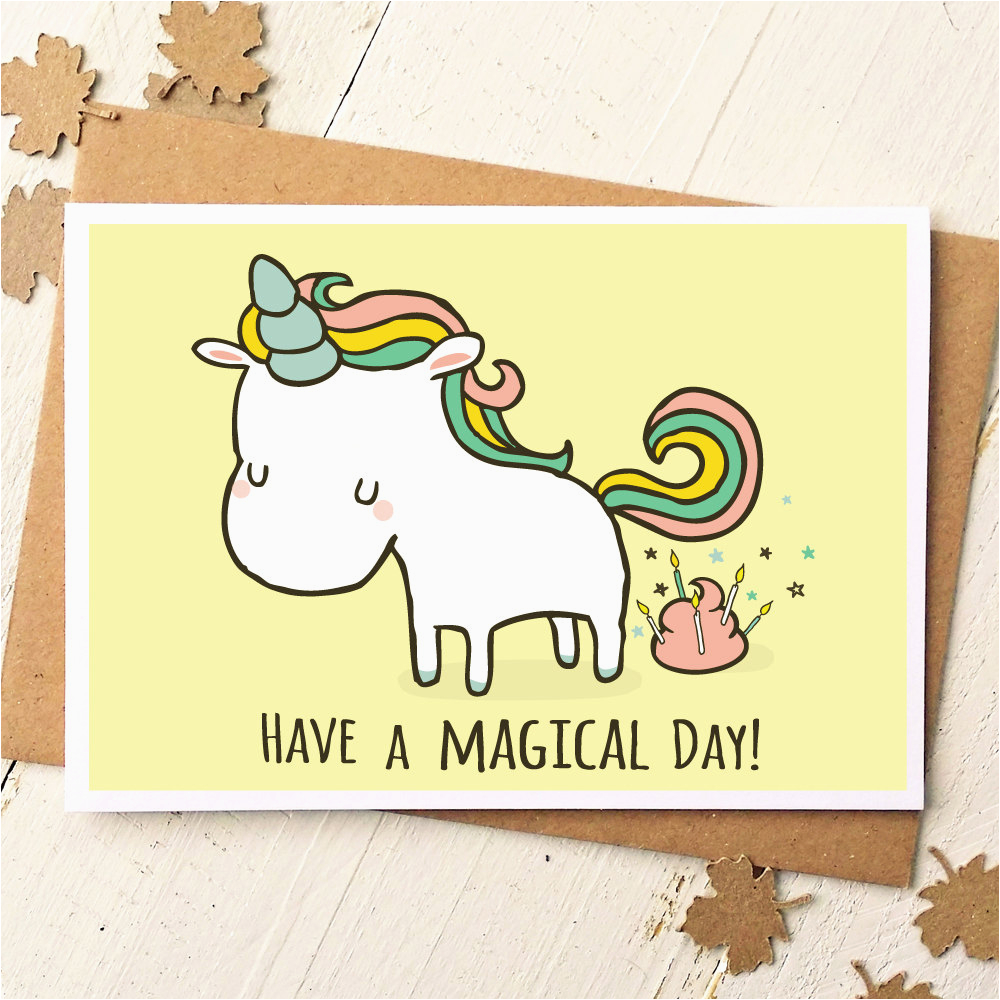 Amusing Birthday Cards Unicorn Card Funny Birthday Card Unicorn Birthday Card