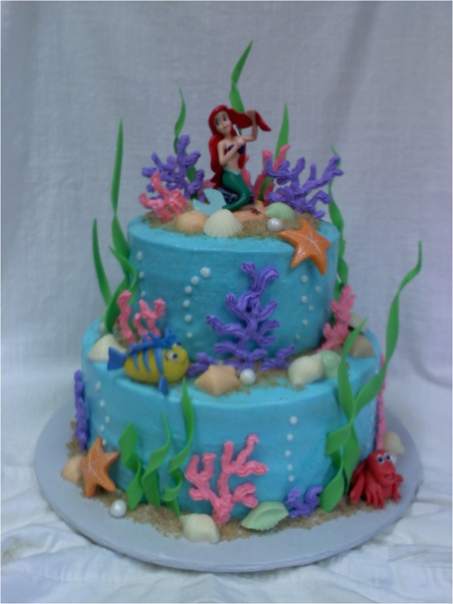 Ariel Birthday Cake Decorations Ariel and Friends Birthday Cake Cakecentral Com